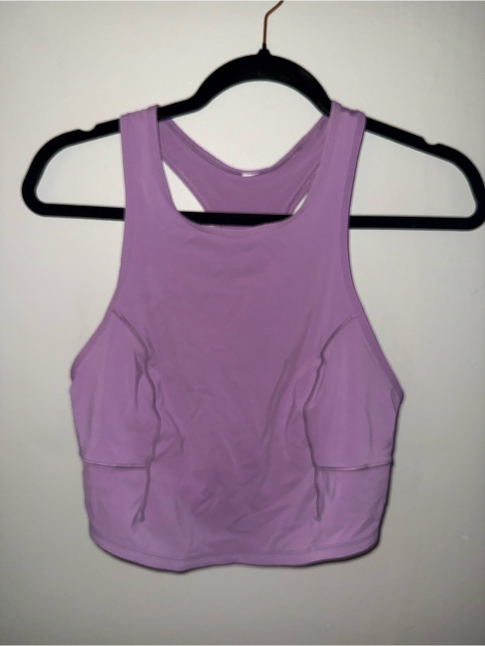 Lululemon purple crop top workout size 6